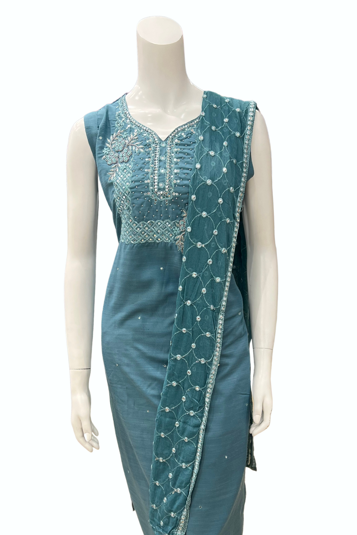 Teal Punjabi Suit