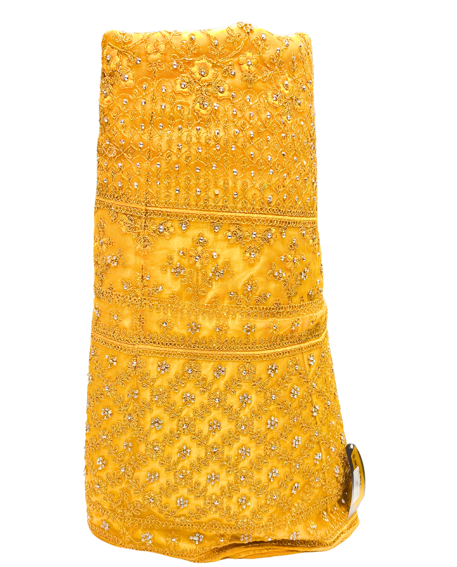 Vibrant Yellow Lehenga with Intricate Golden Embroidery