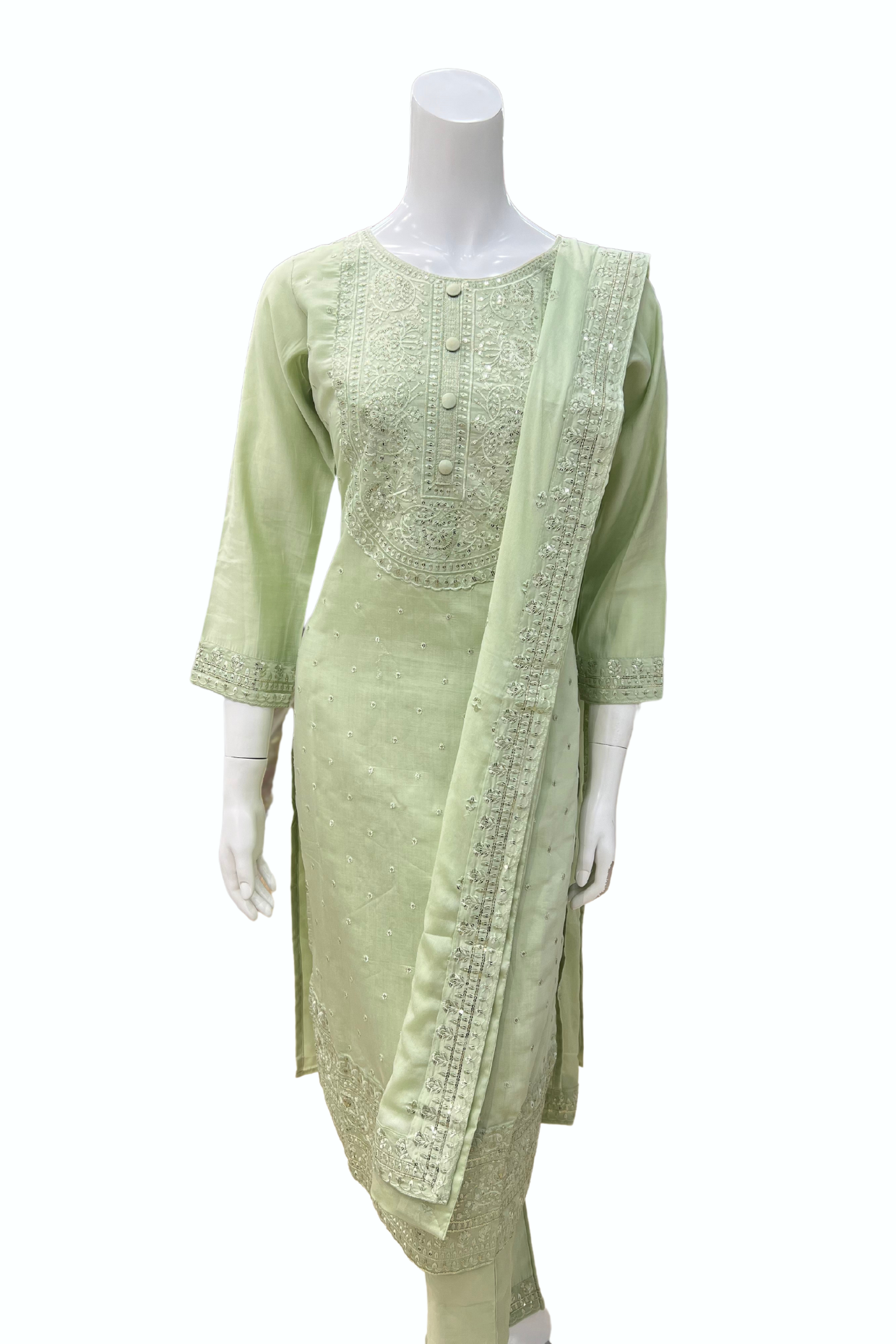 Light Green Punjabi Suit