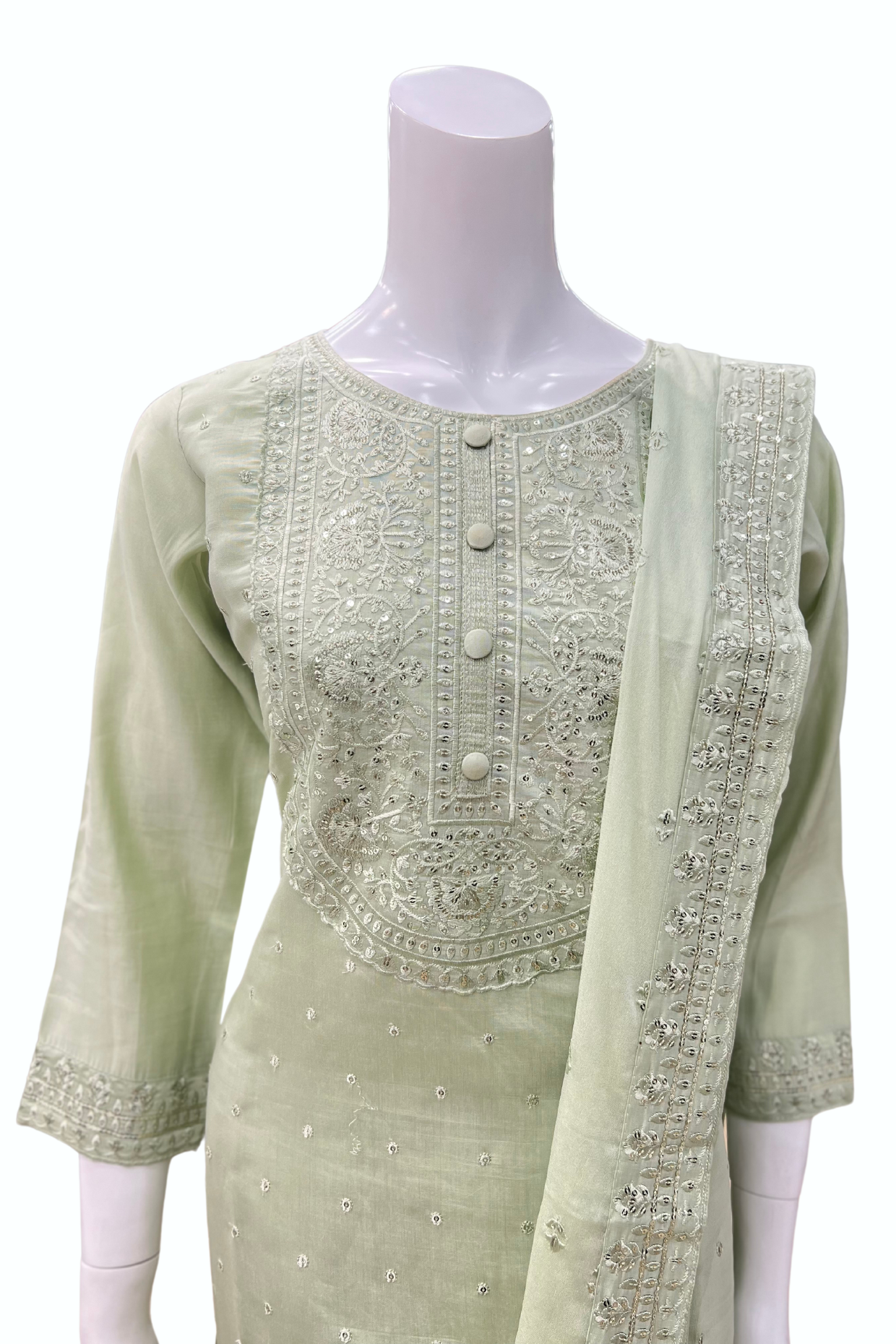 Light Green Punjabi Suit