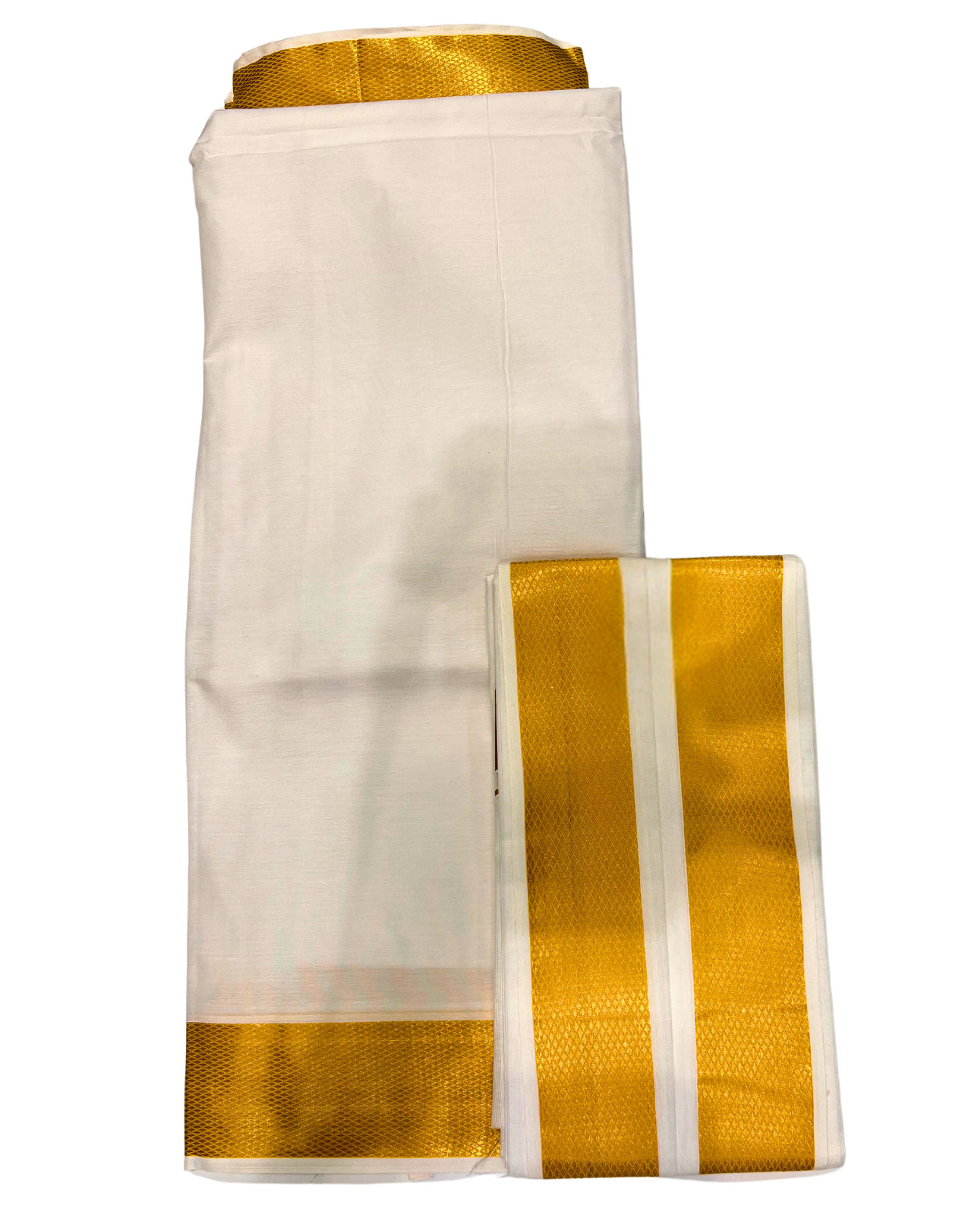 Men's Traditional Cotton Vesthy with Golden Zari Border