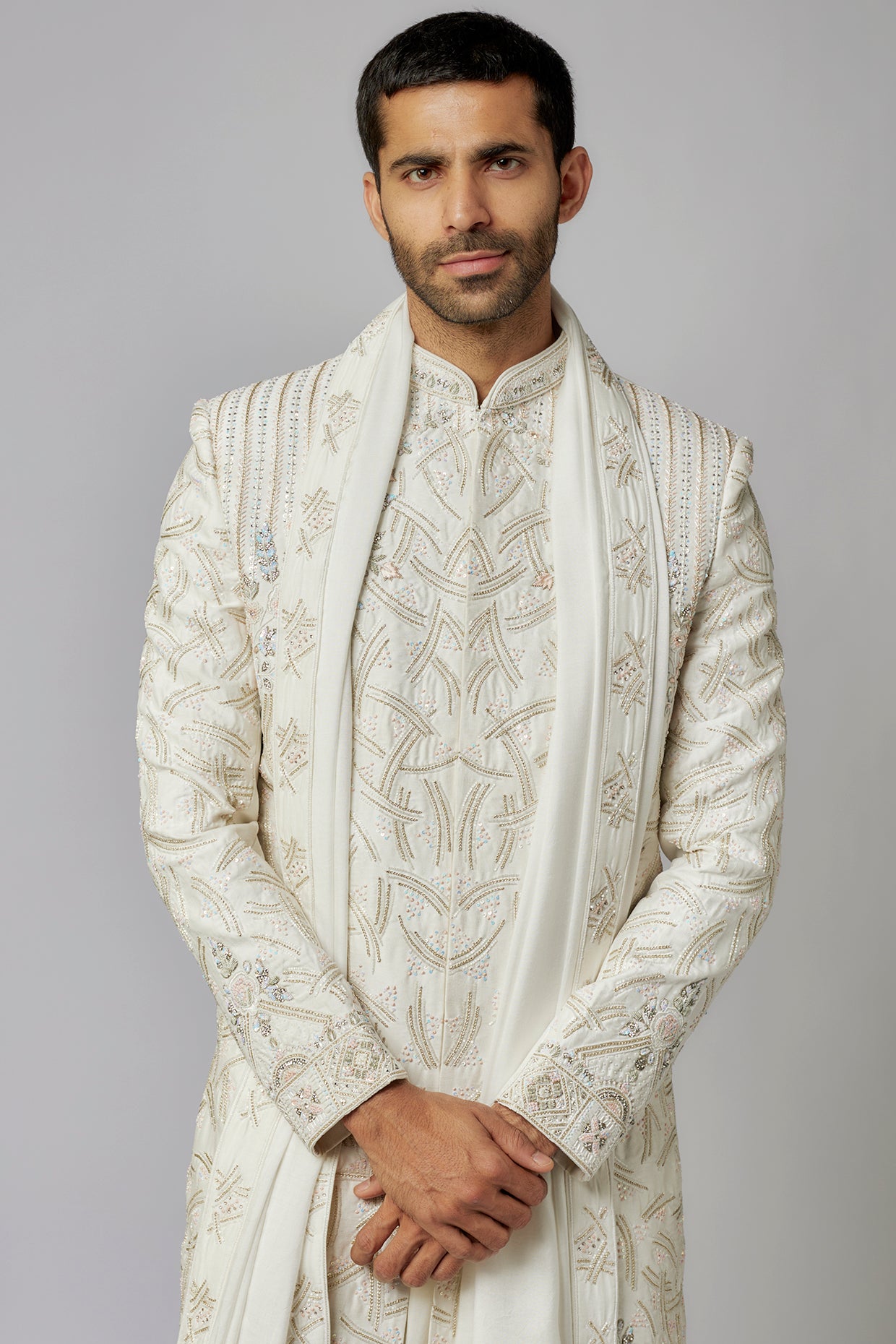 Sherwani Anarkali Set