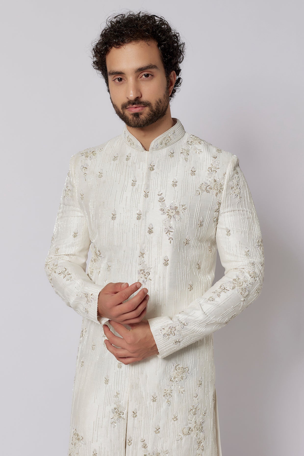 Ivory Sherwani Set