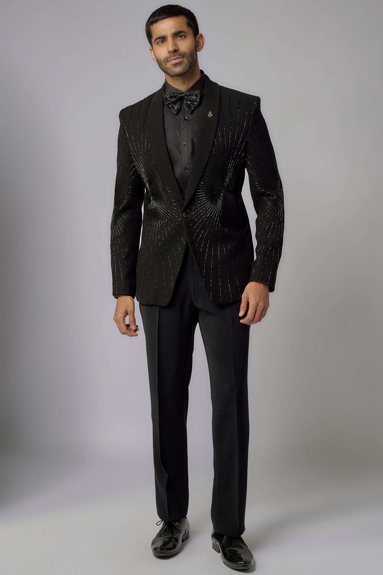 Jet Black Tuxedo Set