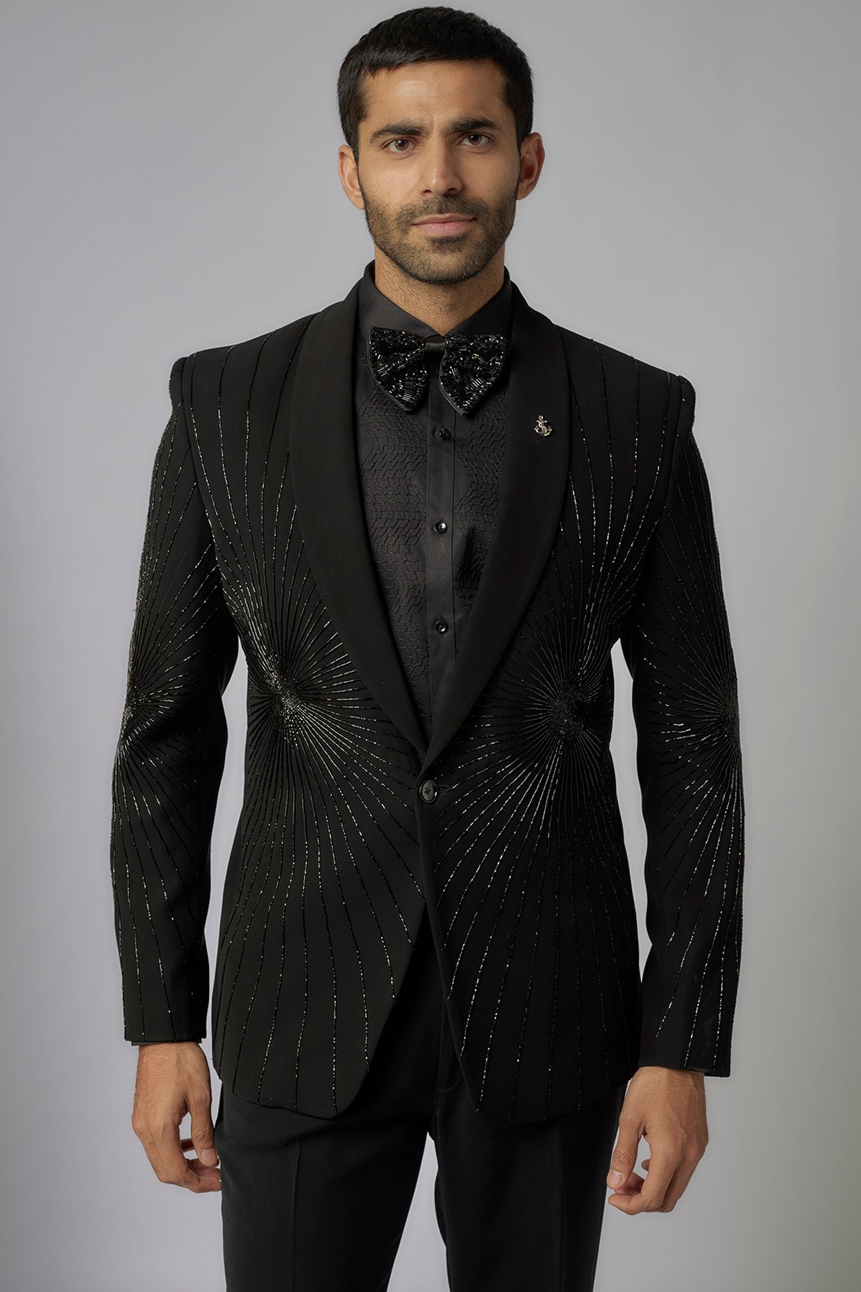 Jet Black Tuxedo Set