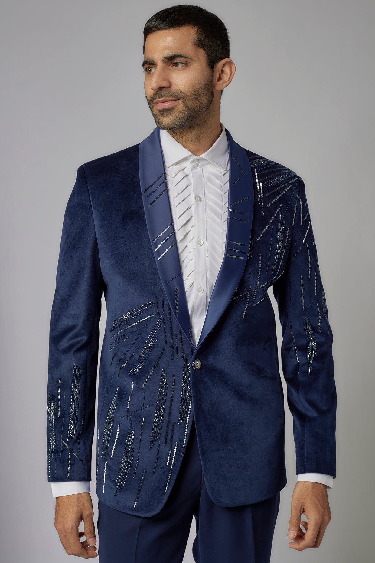 Royal Blue Tuxedo Set