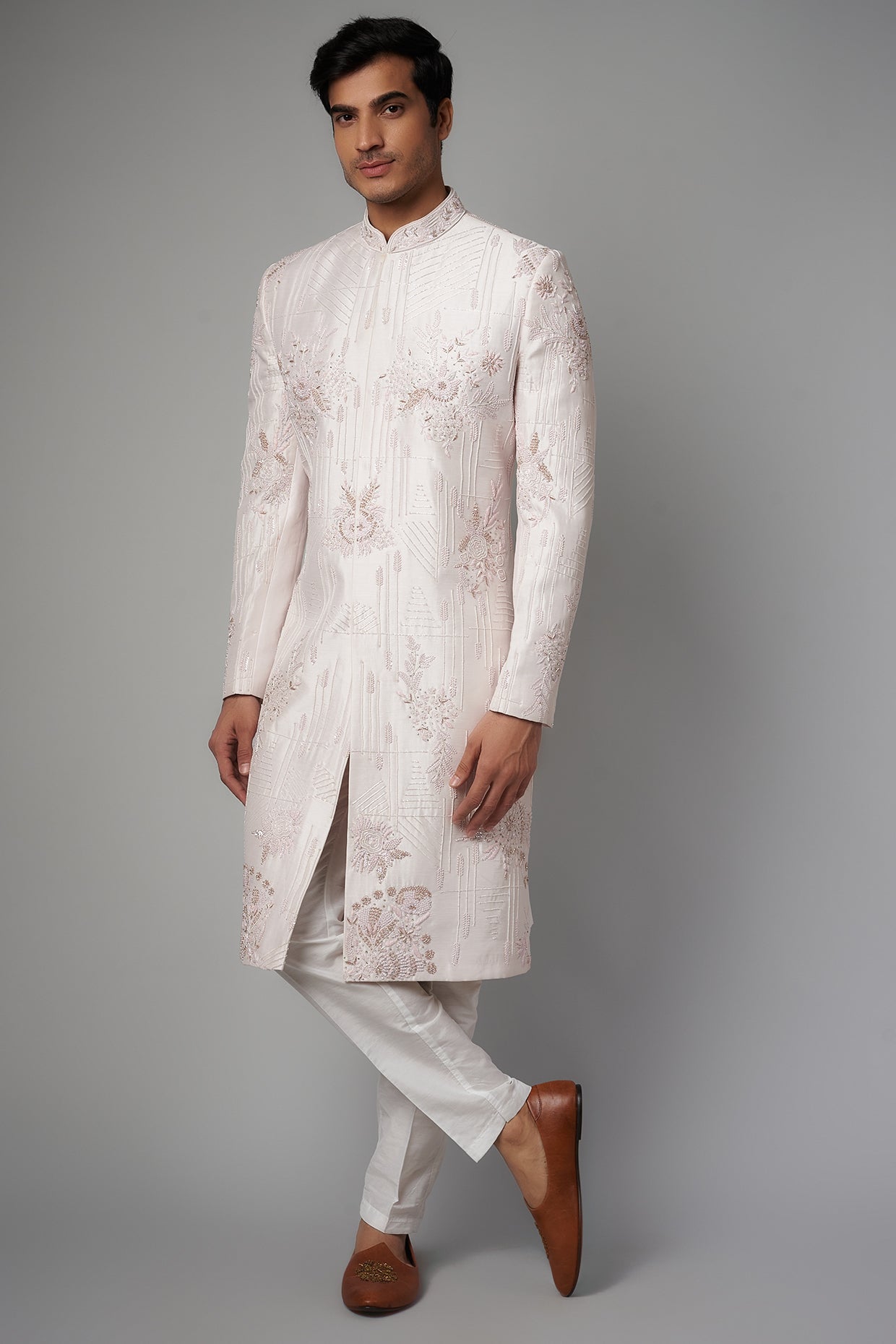 Blush lilac Sherwani Set