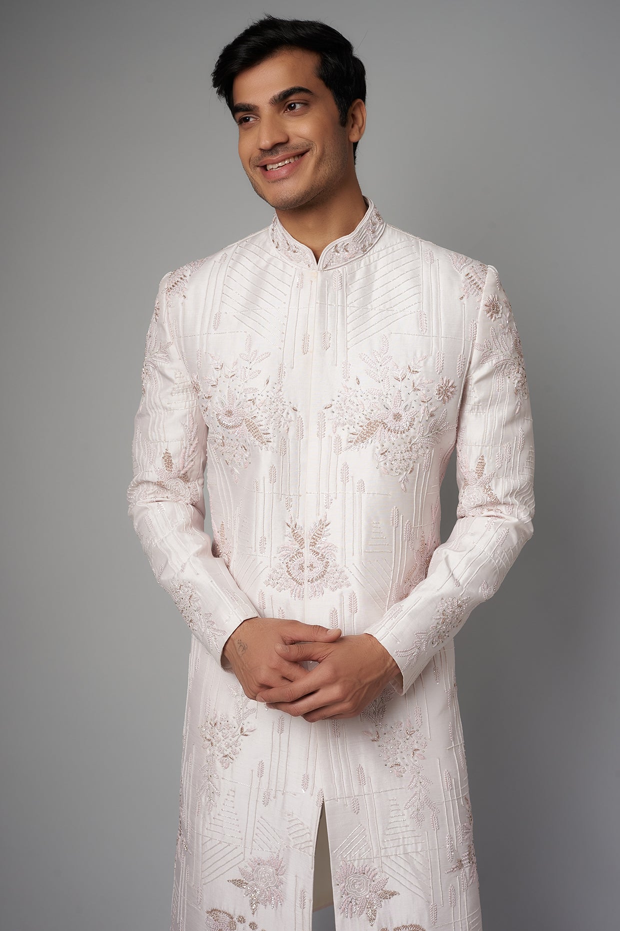 Blush lilac Sherwani Set