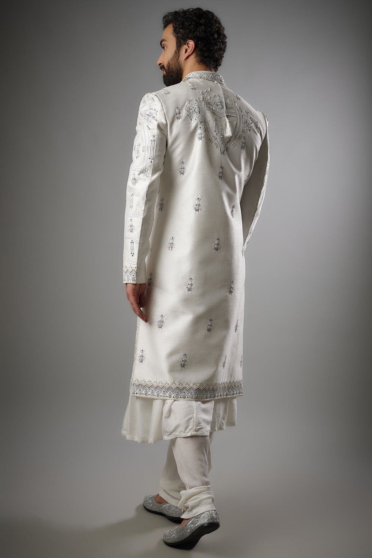 Off-white Sherwani Set