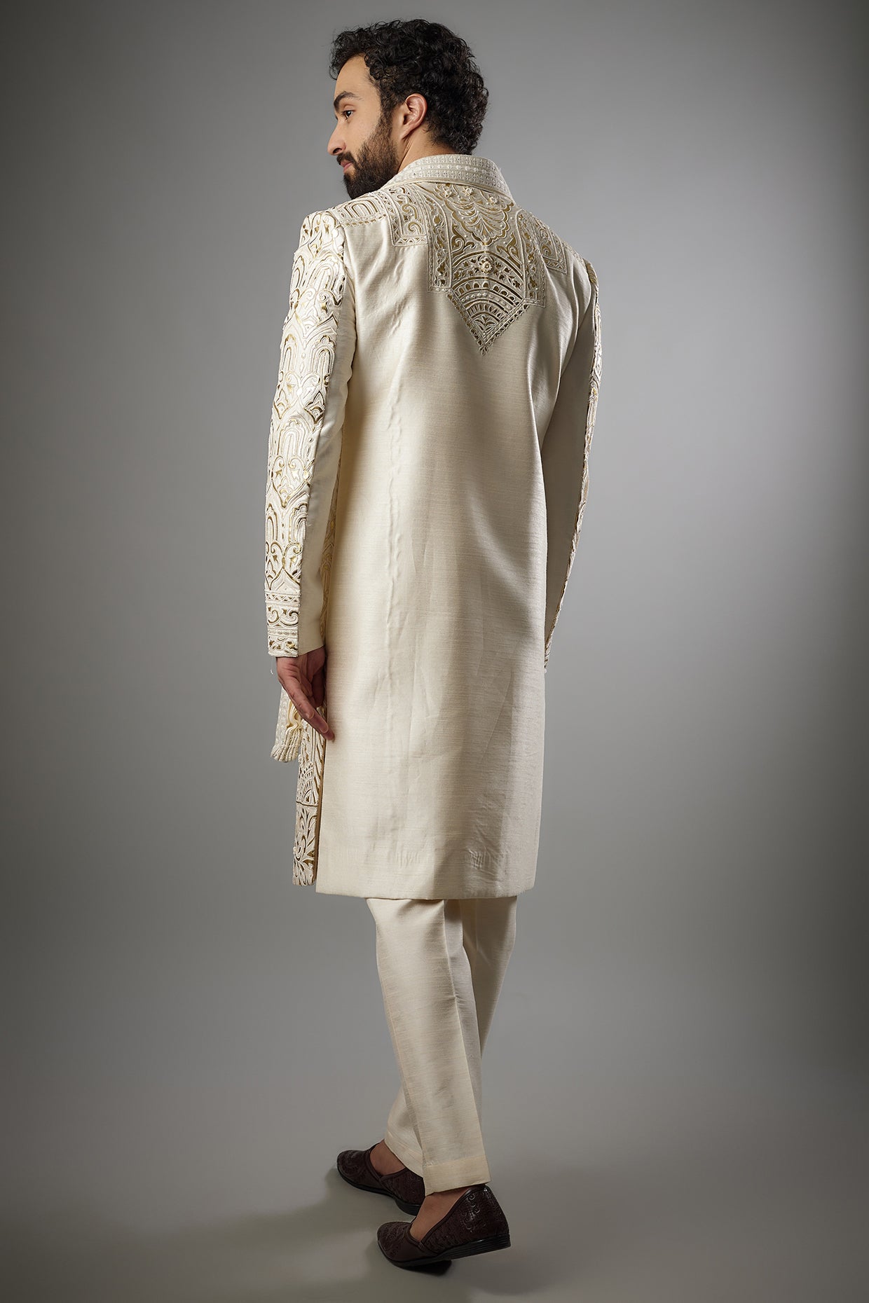 Gold  Sherwani Set