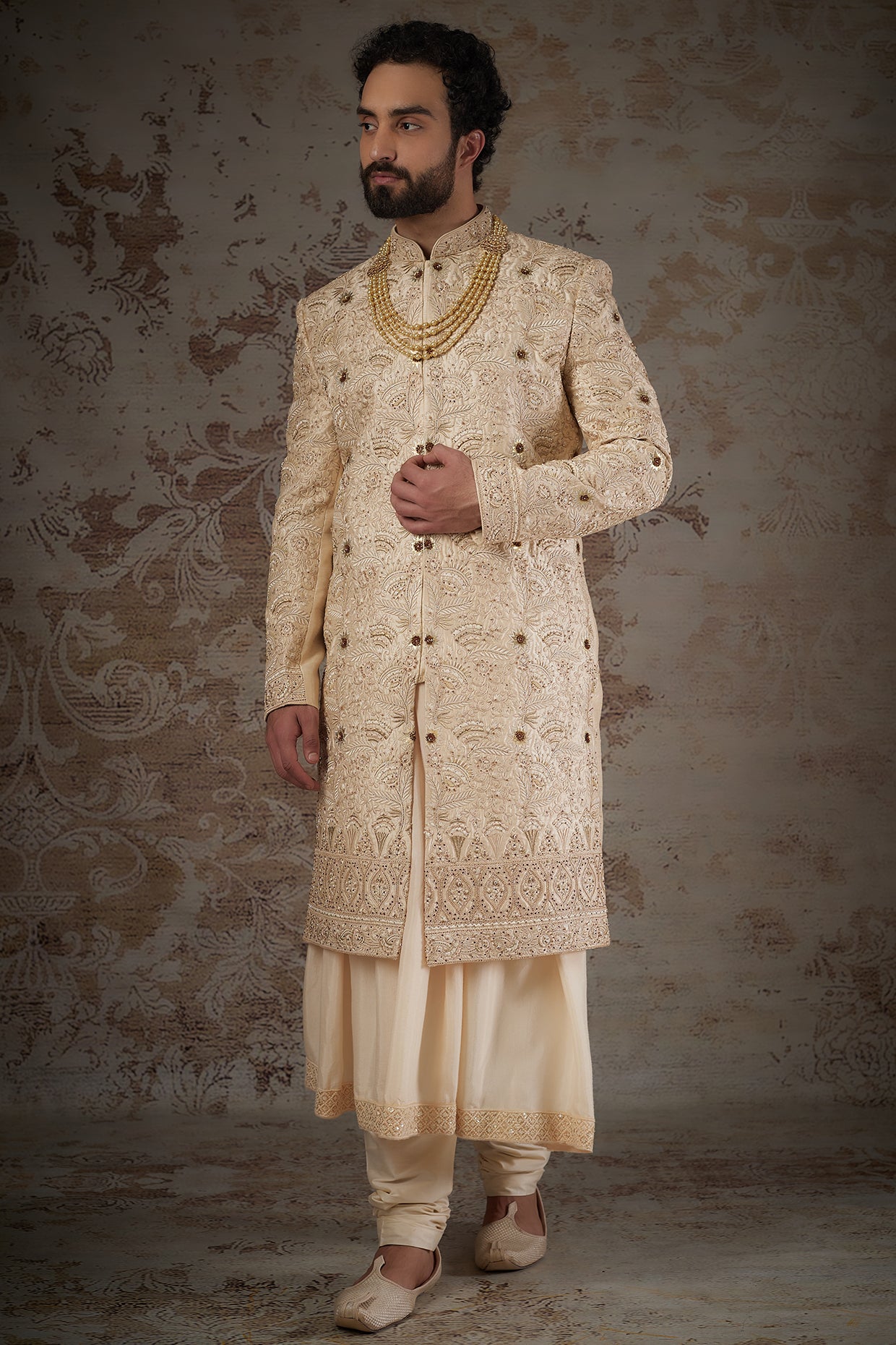 Rustic Peach Sherwani Set